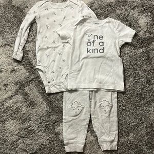 Carters Three Piece Sheep Set